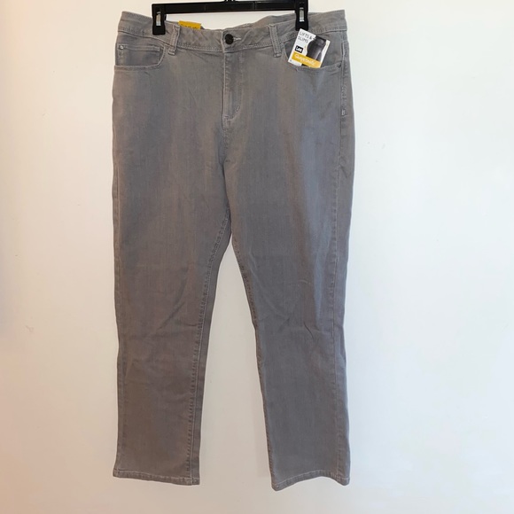 NWT Lee Womens Gray Shapetastic Just Below the Waist Denim Jeans (Size: 18M) - Picture 2 of 13